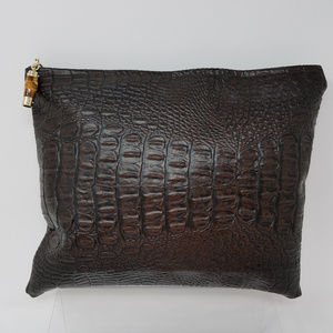 Faux Croc Collection - Clutch